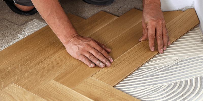 Parquet point de Hongrie — chantier réalisé par West Rénov'