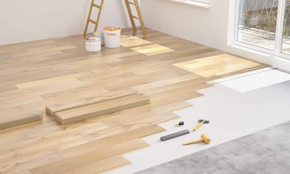 Parquet flottant — chantier réalisé par West Rénov'